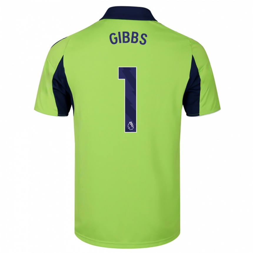 גברים כדורגל Frankie Gibbs #1 ירוק נייבי לבן הרחק ג'רזי 2025/26