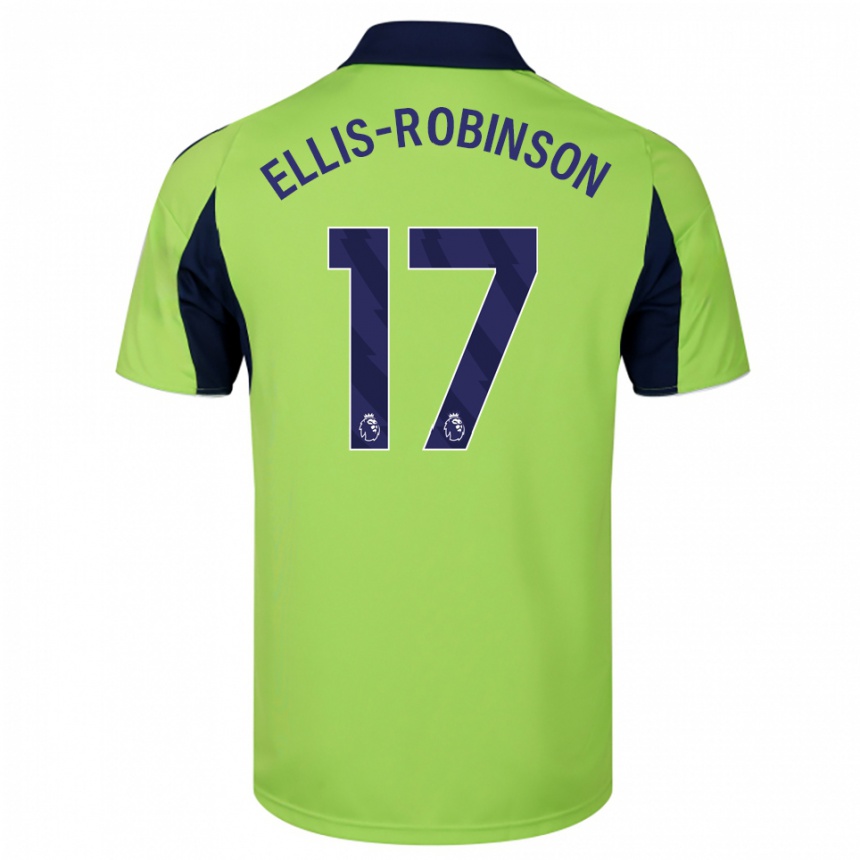 גברים כדורגל Eddie Ellis-Robinson #17 ירוק נייבי לבן הרחק ג'רזי 2025/26