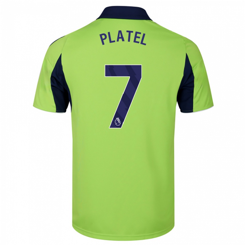גברים כדורגל Harley Platel #7 ירוק נייבי לבן הרחק ג'רזי 2025/26