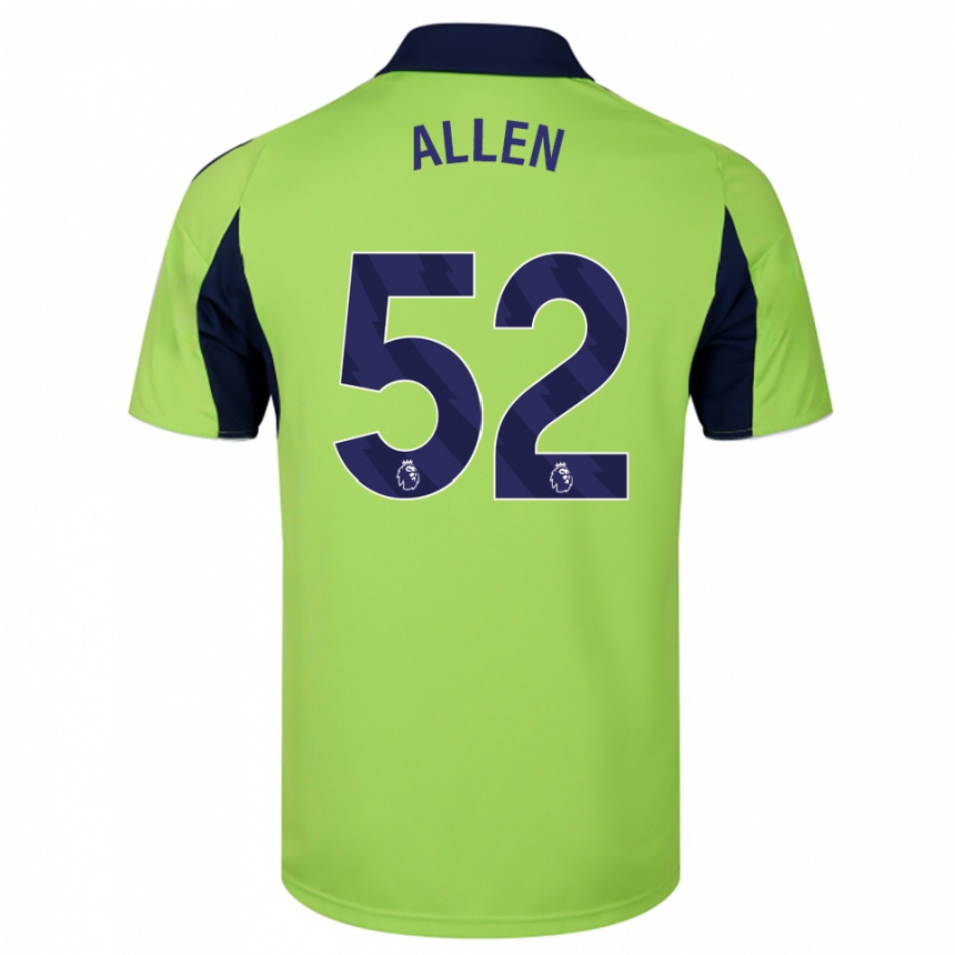 גברים כדורגל Michael Allen #52 ירוק נייבי לבן הרחק ג'רזי 2025/26