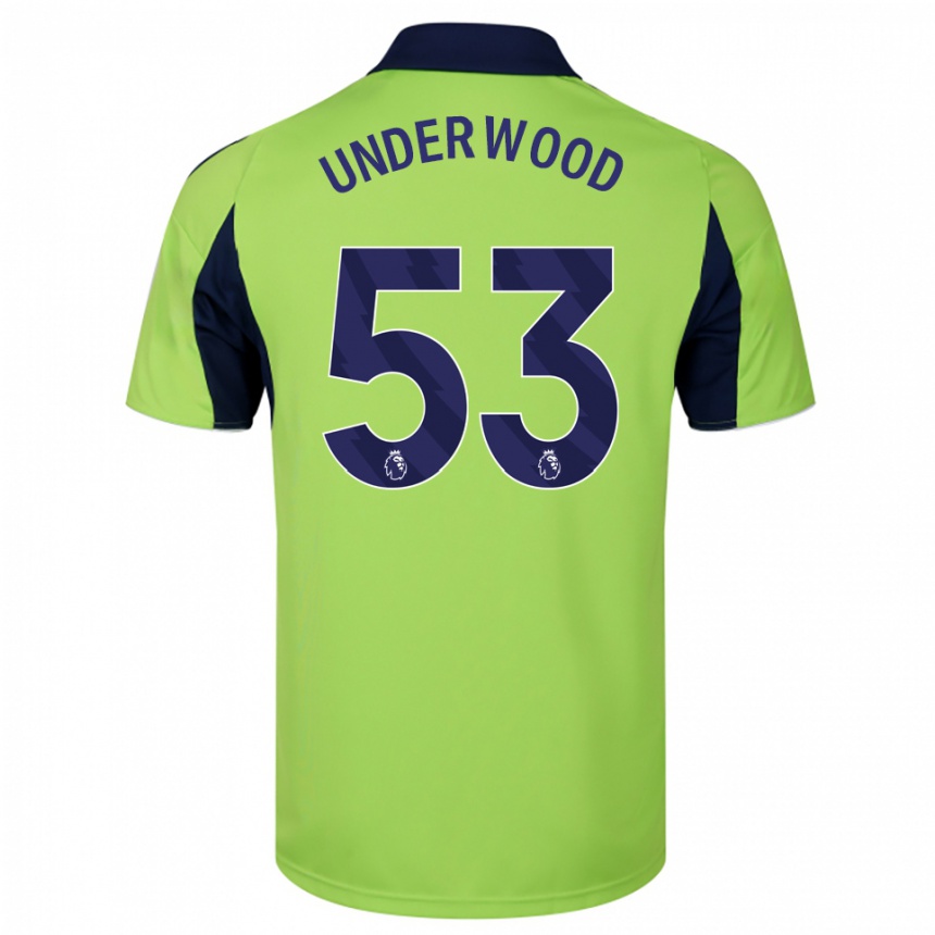 גברים כדורגל Marco Underwood #53 ירוק נייבי לבן הרחק ג'רזי 2025/26