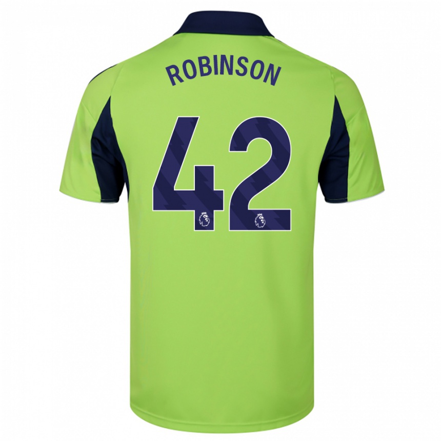 גברים כדורגל Charlie Robinson #42 ירוק נייבי לבן הרחק ג'רזי 2025/26