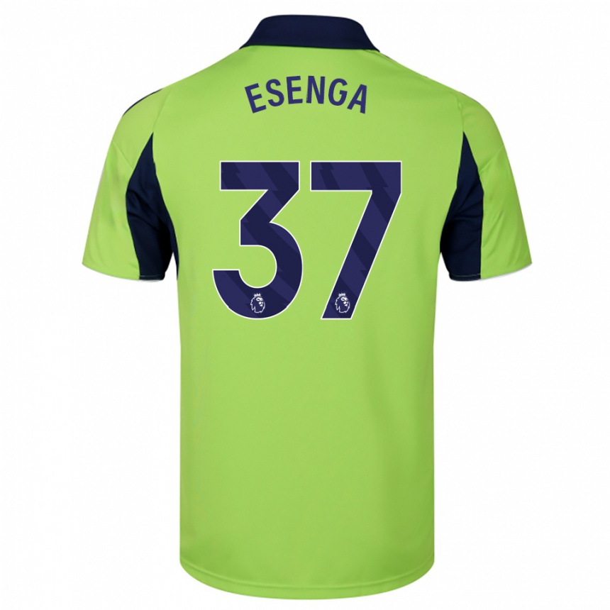 גברים כדורגל Jonathan Esenga #37 ירוק נייבי לבן הרחק ג'רזי 2025/26