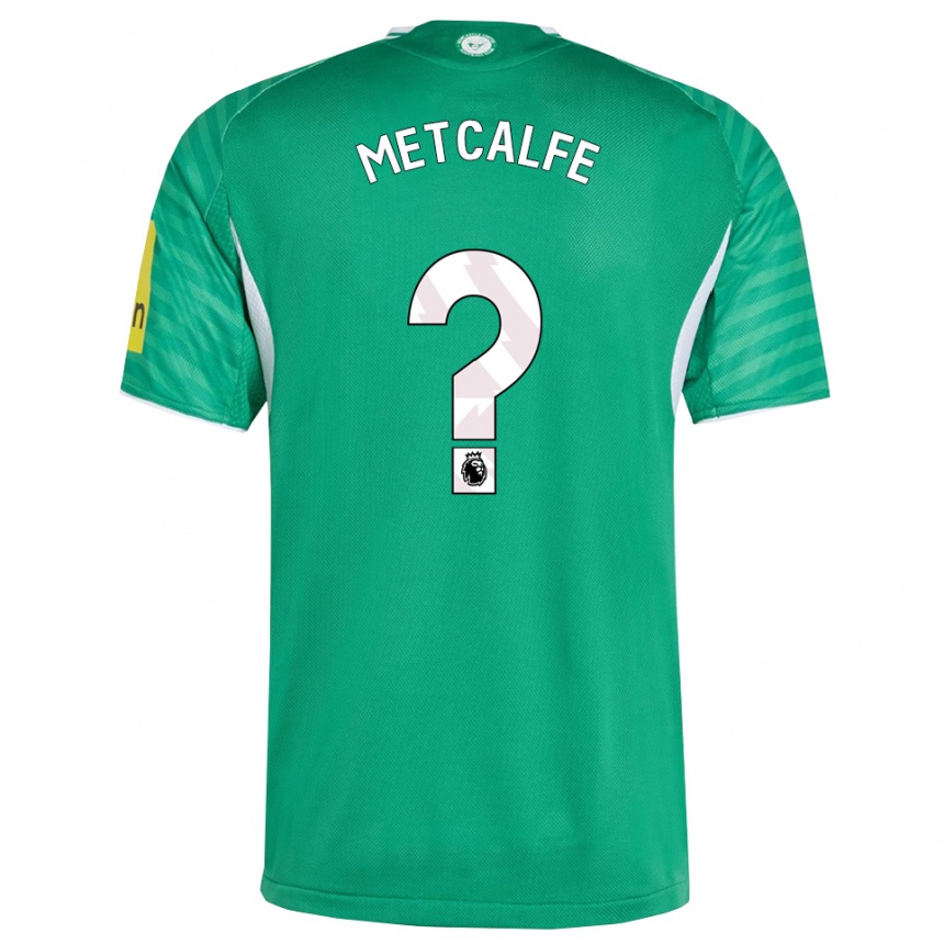 גברים כדורגל Craig Metcalfe #0 ירוק לבן הרחק ג'רזי 2025/26
