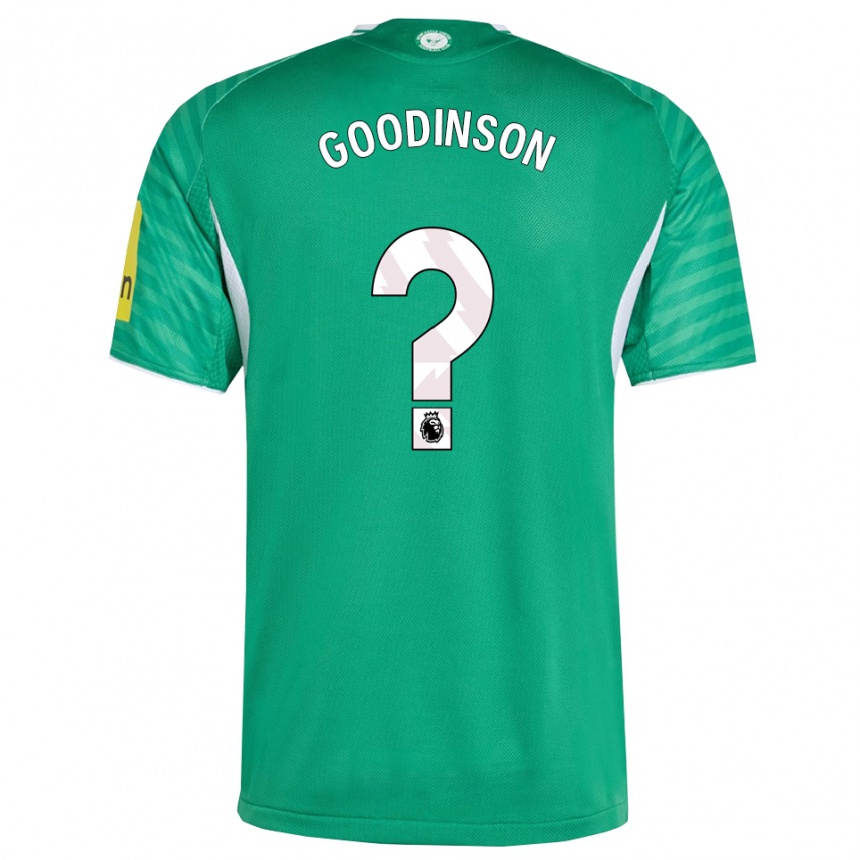 גברים כדורגל Archie Goodinson #0 ירוק לבן הרחק ג'רזי 2025/26