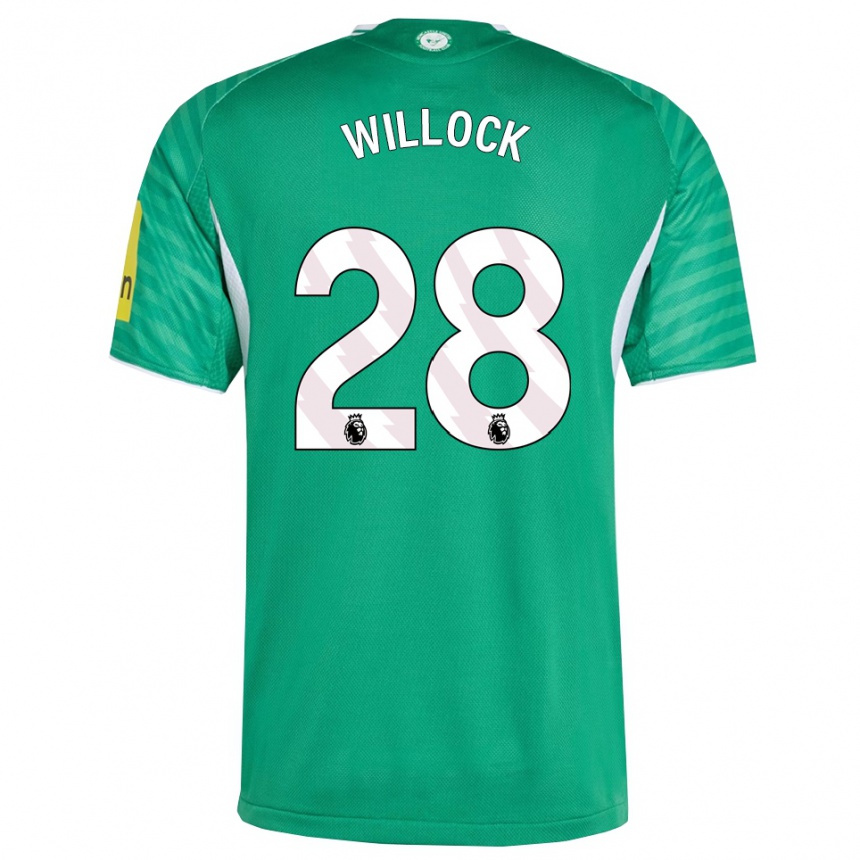 גברים כדורגל ג'ו ווילוק #28 ירוק לבן הרחק ג'רזי 2025/26
