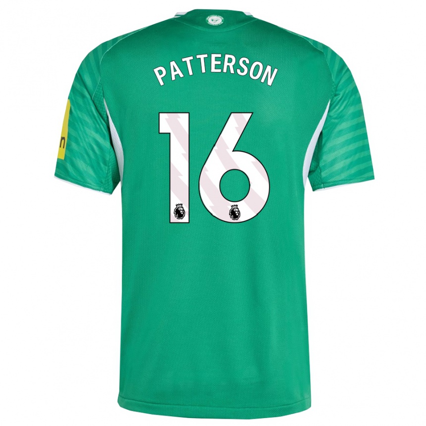 גברים כדורגל Jack Patterson #16 ירוק לבן הרחק ג'רזי 2025/26