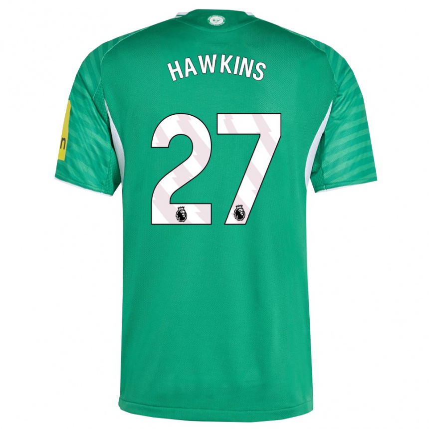 גברים כדורגל Hannah Hawkins #27 ירוק לבן הרחק ג'רזי 2025/26