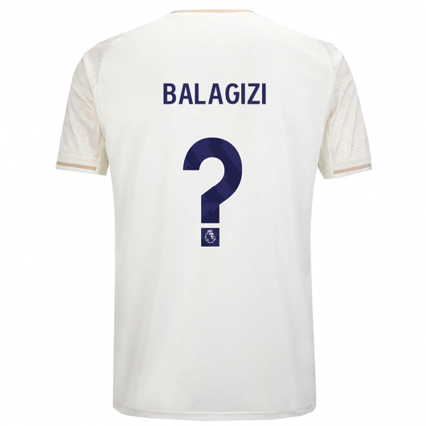 גברים כדורגל Basima Balagizi #0 לבן מלוכלך שחור הרחק ג'רזי 2025/26