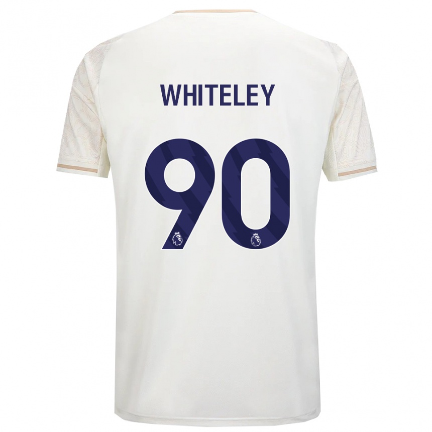 גברים כדורגל Jonathan Whiteley #90 לבן מלוכלך שחור הרחק ג'רזי 2025/26