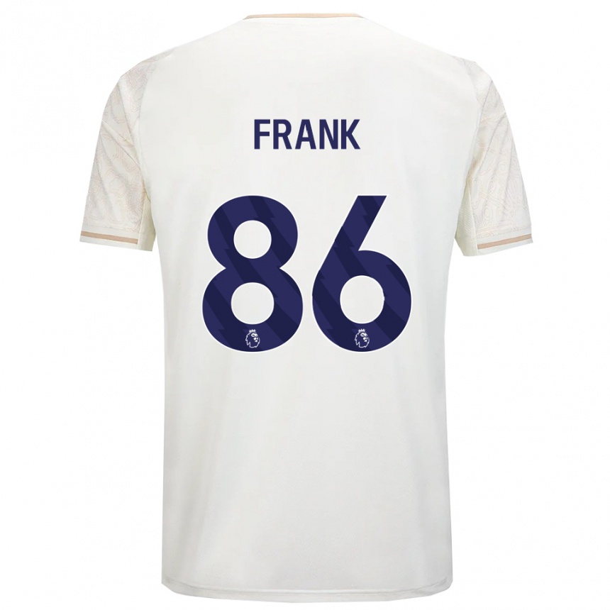 גברים כדורגל Djamna Frank #86 לבן מלוכלך שחור הרחק ג'רזי 2025/26