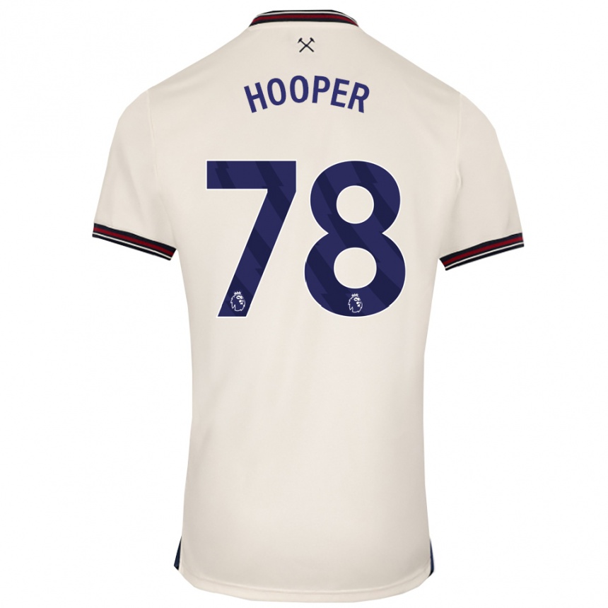 גברים כדורגל Finley Hooper #78 לבן מלוכלך הרחק ג'רזי 2025/26