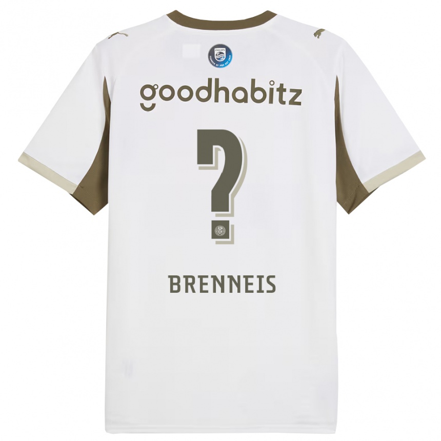 גברים כדורגל Nick Brenneis #0 לבן אפור ג'רזי קיט שלישי 2025/26