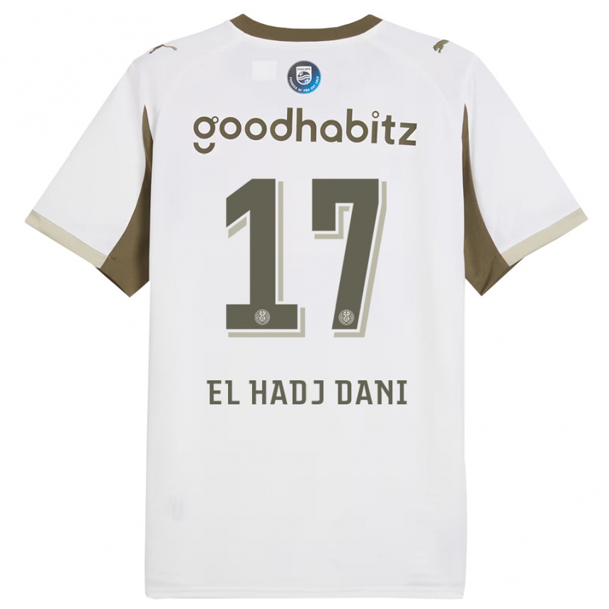 גברים כדורגל Soudais El Hadj Dani #17 לבן אפור ג'רזי קיט שלישי 2025/26