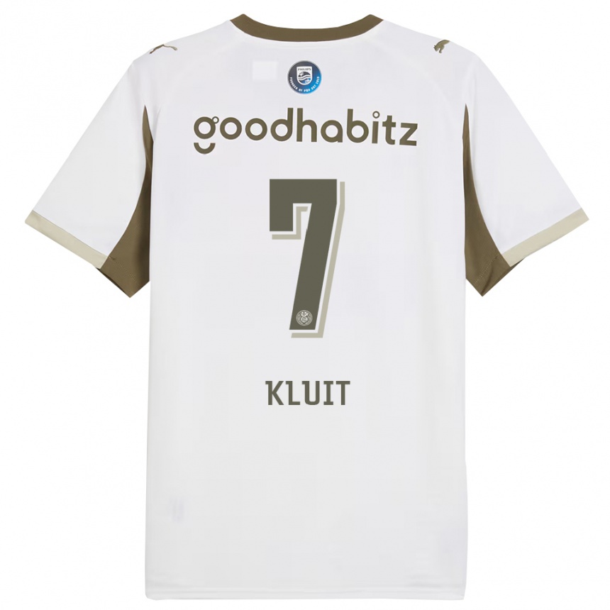 גברים כדורגל Fabio Kluit #7 לבן אפור ג'רזי קיט שלישי 2025/26