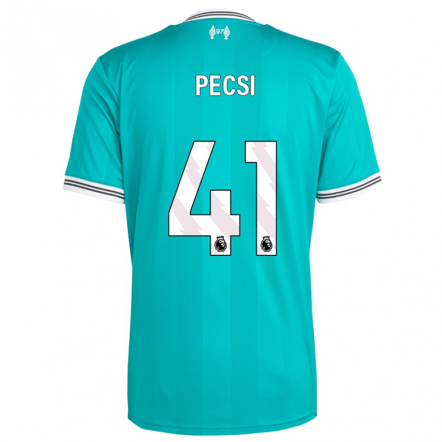 גברים כדורגל ארמין פצ'י #41 ירוק לבן ג'רזי קיט שלישי 2025/26