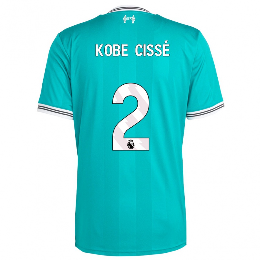 גברים כדורגל Prince Kobe Cissé #2 ירוק לבן ג'רזי קיט שלישי 2025/26