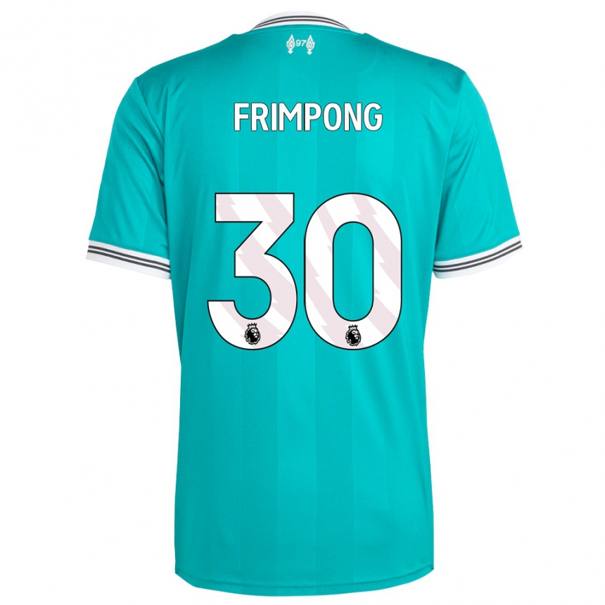 גברים כדורגל ג'רמי פרימפונג #30 ירוק לבן ג'רזי קיט שלישי 2025/26