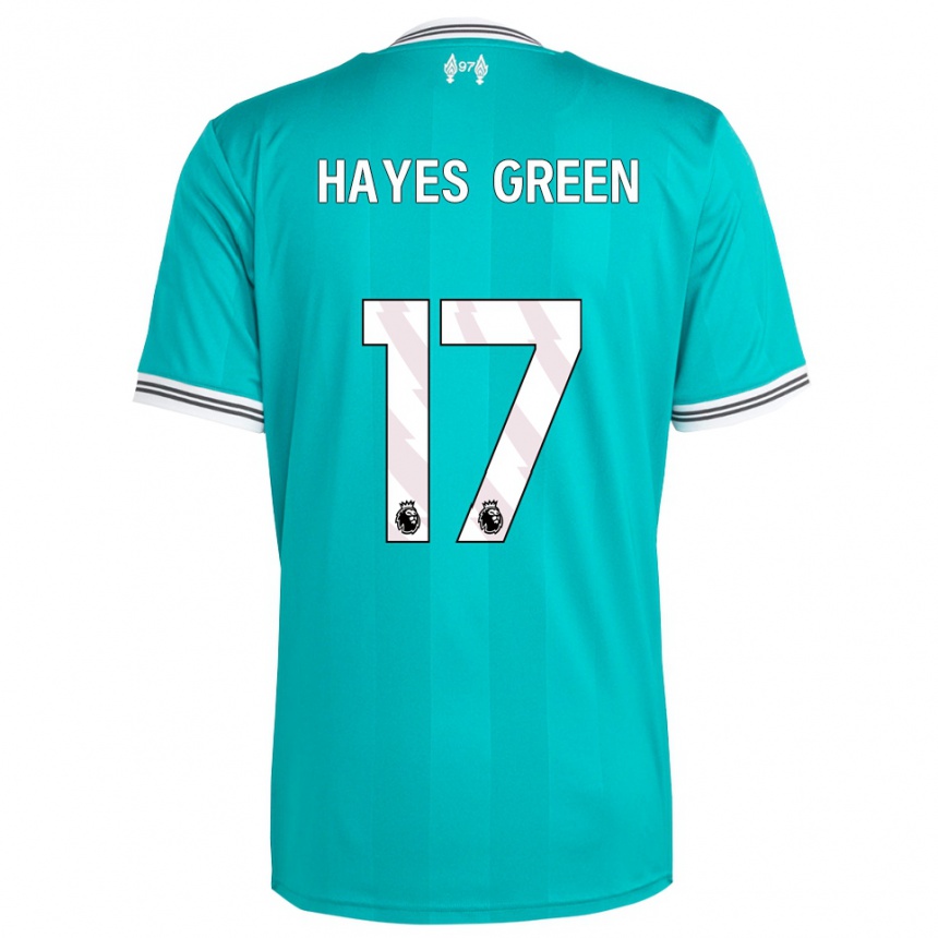 גברים כדורגל צ'רלי הייז-גרין #17 ירוק לבן ג'רזי קיט שלישי 2025/26