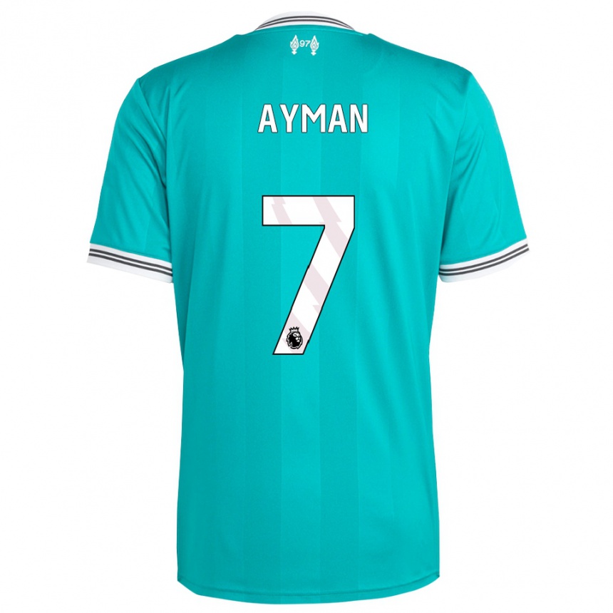 גברים כדורגל Alvin Ayman #7 ירוק לבן ג'רזי קיט שלישי 2025/26