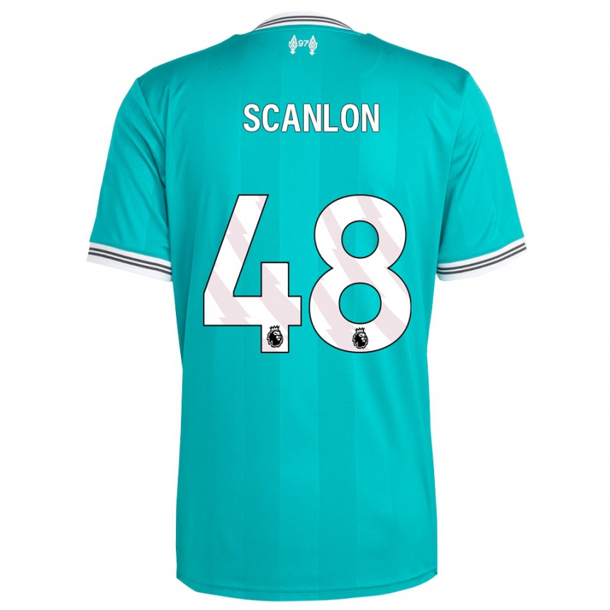 גברים כדורגל קאלום סקנלון #48 ירוק לבן ג'רזי קיט שלישי 2025/26