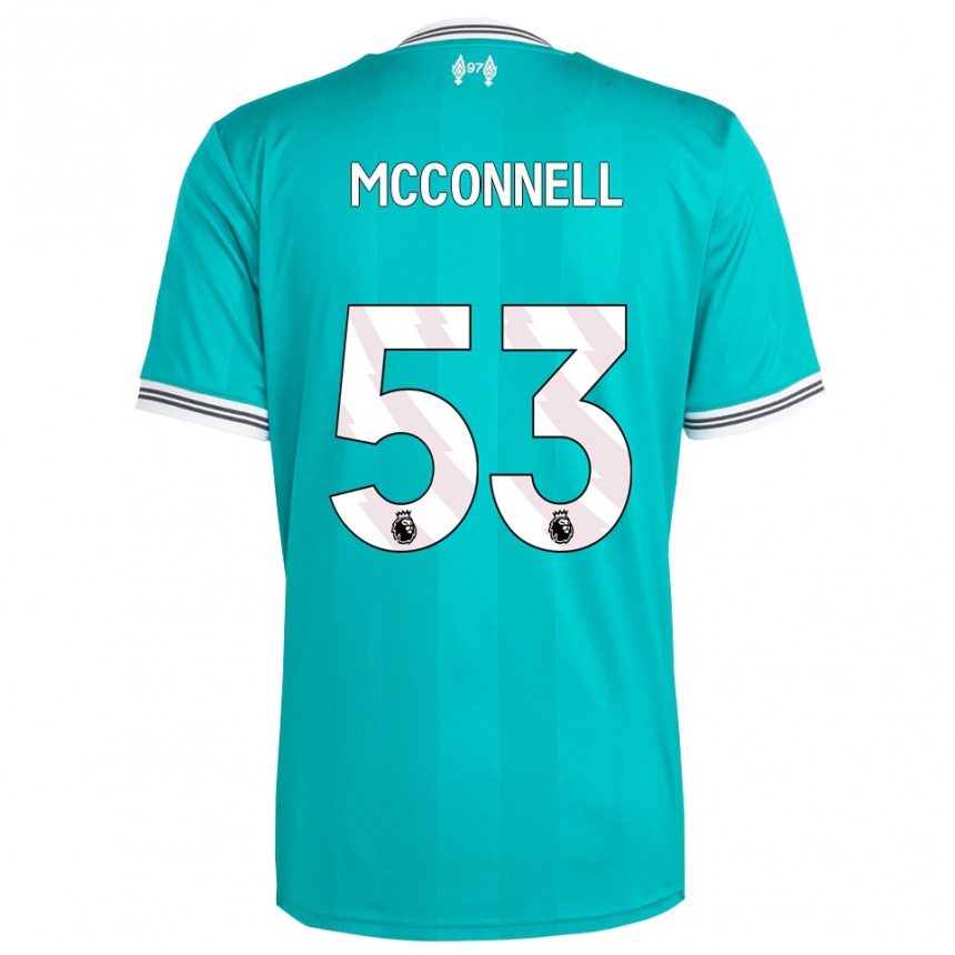 גברים כדורגל ג'יימס מקונל #53 ירוק לבן ג'רזי קיט שלישי 2025/26