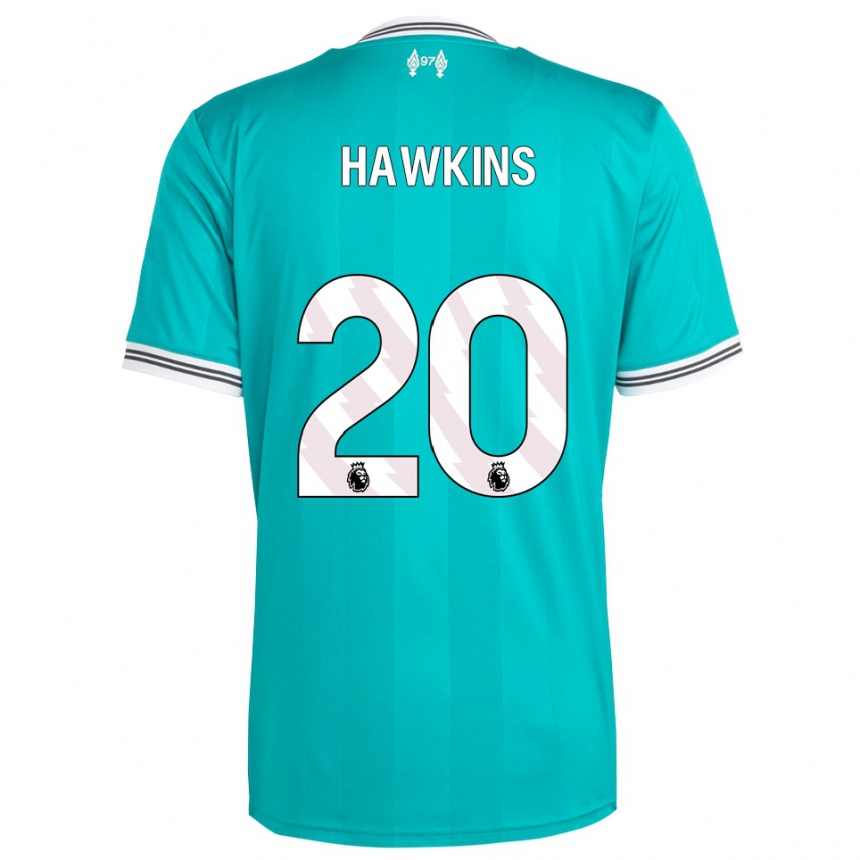 גברים כדורגל Max Hawkins #20 ירוק לבן ג'רזי קיט שלישי 2025/26