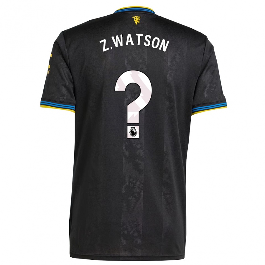 גברים כדורגל Zac Watson #0 שחור צהוב כחול ג'רזי קיט שלישי 2025/26