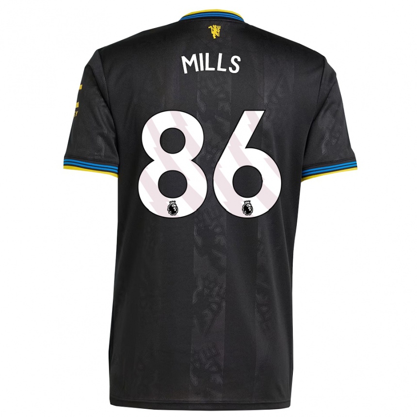 גברים כדורגל Albert Mills #86 שחור צהוב כחול ג'רזי קיט שלישי 2025/26