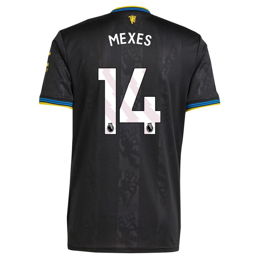 גברים כדורגל Silva Mexes #14 שחור צהוב כחול ג'רזי קיט שלישי 2025/26