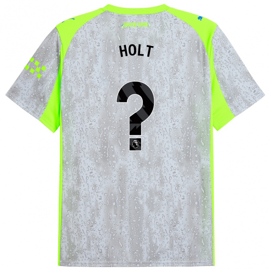 גברים כדורגל Charlie Holt #0 אפור צהוב ג'רזי קיט שלישי 2025/26