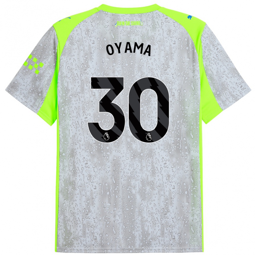 גברים כדורגל Aemu Oyama #30 אפור צהוב ג'רזי קיט שלישי 2025/26