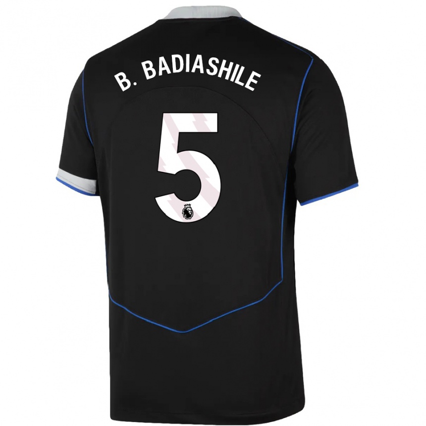 גברים כדורגל בנואה בדיאשיל #5 שחור כחול כסוף ג'רזי קיט שלישי 2025/26