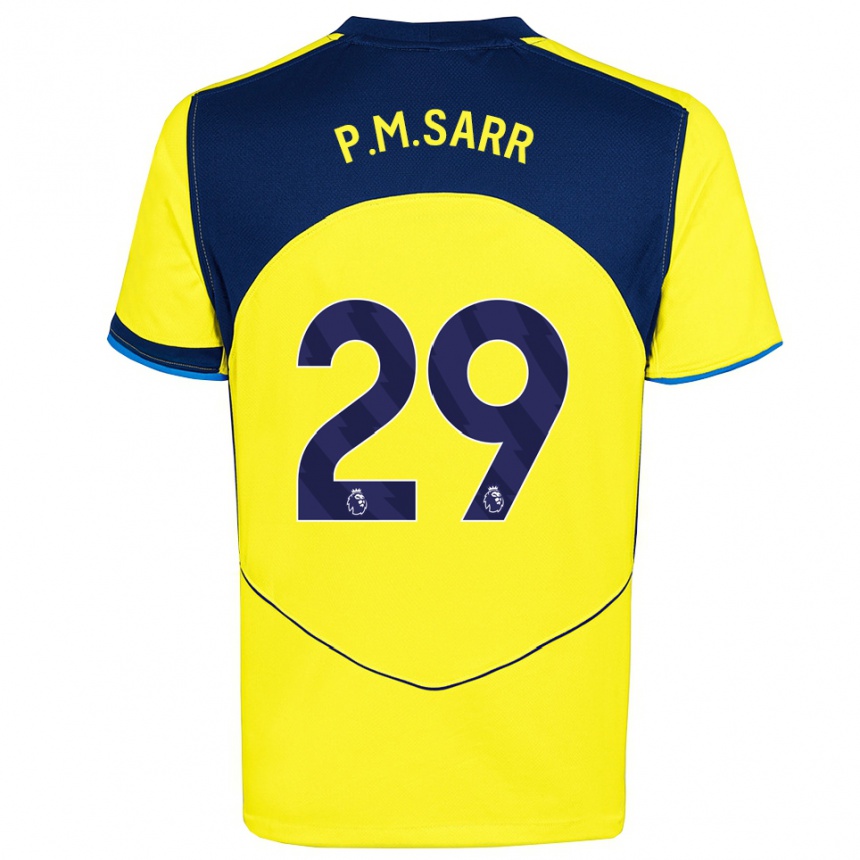 גברים כדורגל פפה מטר סאר #29 צהוב נייבי ג'רזי קיט שלישי 2025/26