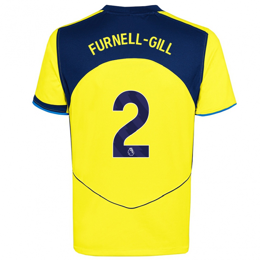 גברים כדורגל לוקה פרנל-גיל #2 צהוב נייבי ג'רזי קיט שלישי 2025/26