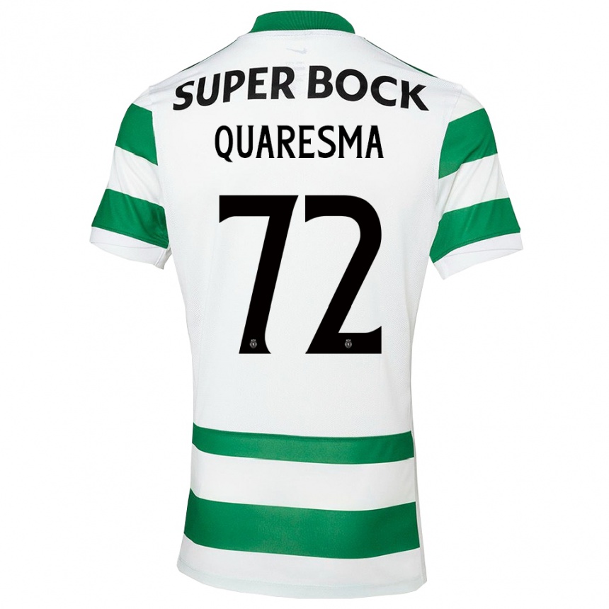 נשים כדורגל אדוארדו קווארסמה #72 ירוק לבן ג'רזי ביתית 2025/26