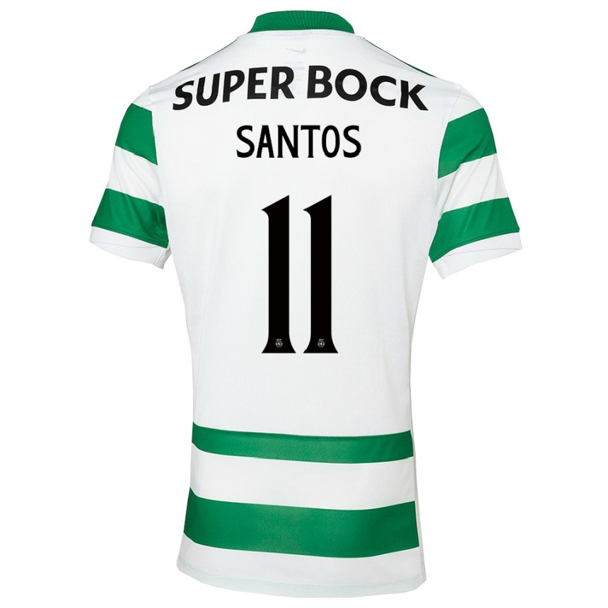 נשים כדורגל נונו סנטוס #11 ירוק לבן ג'רזי ביתית 2025/26