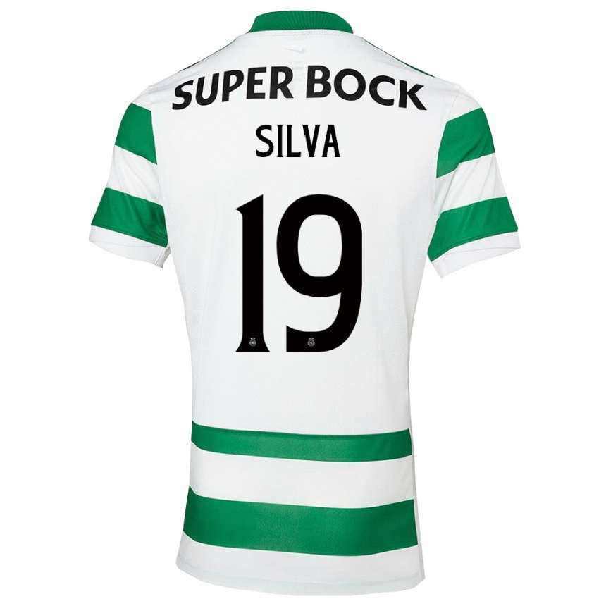 נשים כדורגל Diana Silva #19 ירוק לבן ג'רזי ביתית 2025/26