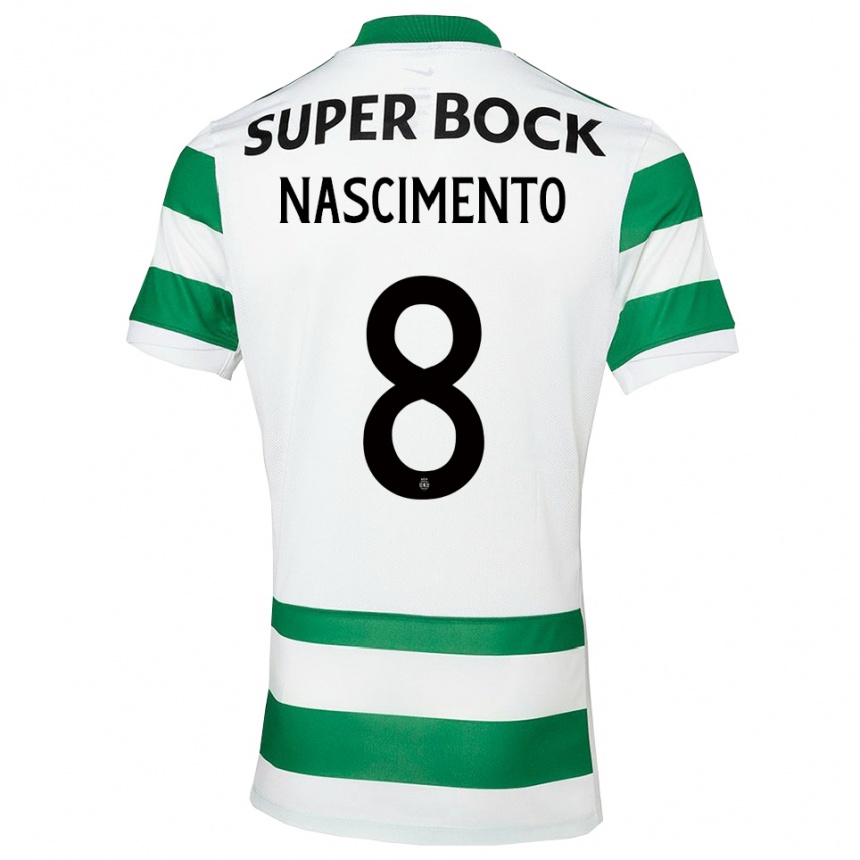 נשים כדורגל Sandro Nascimento #8 ירוק לבן ג'רזי ביתית 2025/26