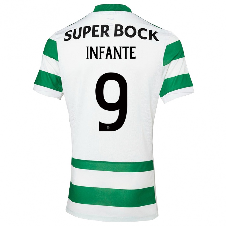 נשים כדורגל ז׳ואאו פדרו סוזה אינפנטה #9 ירוק לבן ג'רזי ביתית 2025/26