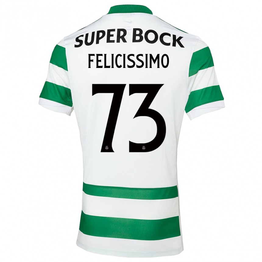 נשים כדורגל אדוארדו פליסיסימו #73 ירוק לבן ג'רזי ביתית 2025/26