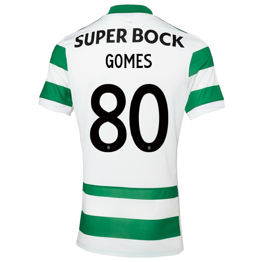 נשים כדורגל לואיס גומס #80 ירוק לבן ג'רזי ביתית 2025/26