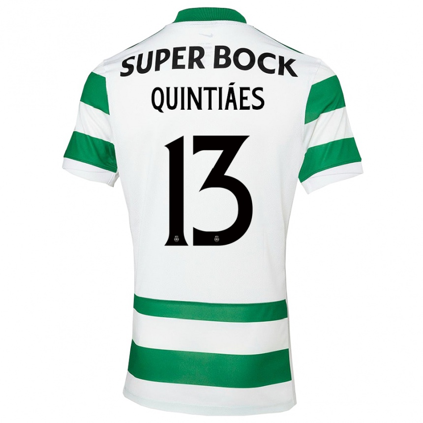 נשים כדורגל Rodrigo Quintiães #13 ירוק לבן ג'רזי ביתית 2025/26