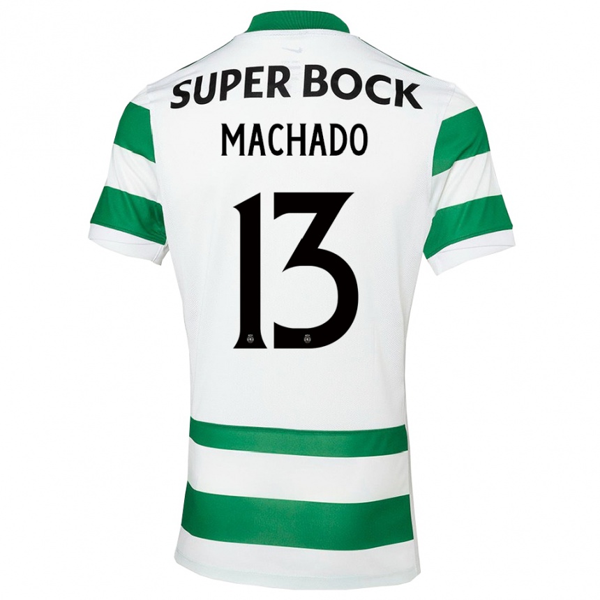 נשים כדורגל Francisco Machado #13 ירוק לבן ג'רזי ביתית 2025/26