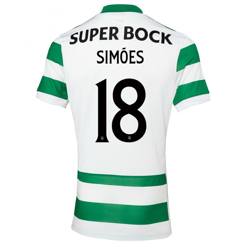 נשים כדורגל Francisco Simões #18 ירוק לבן ג'רזי ביתית 2025/26
