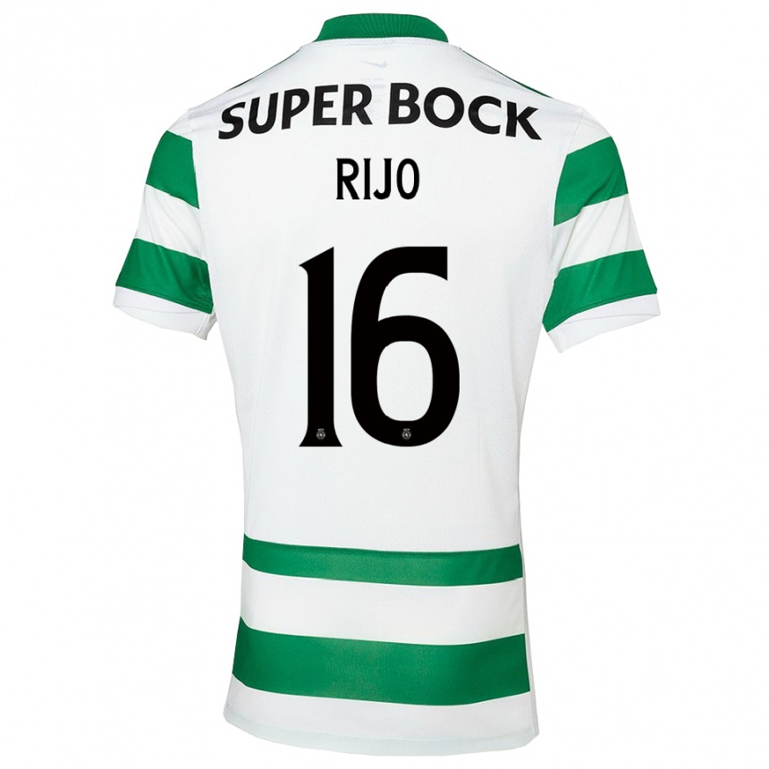נשים כדורגל João Rijo #16 ירוק לבן ג'רזי ביתית 2025/26