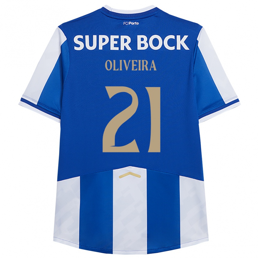 נשים כדורגל טניסאי פורטוגזי #21 כחול לבן ג'רזי ביתית 2025/26
