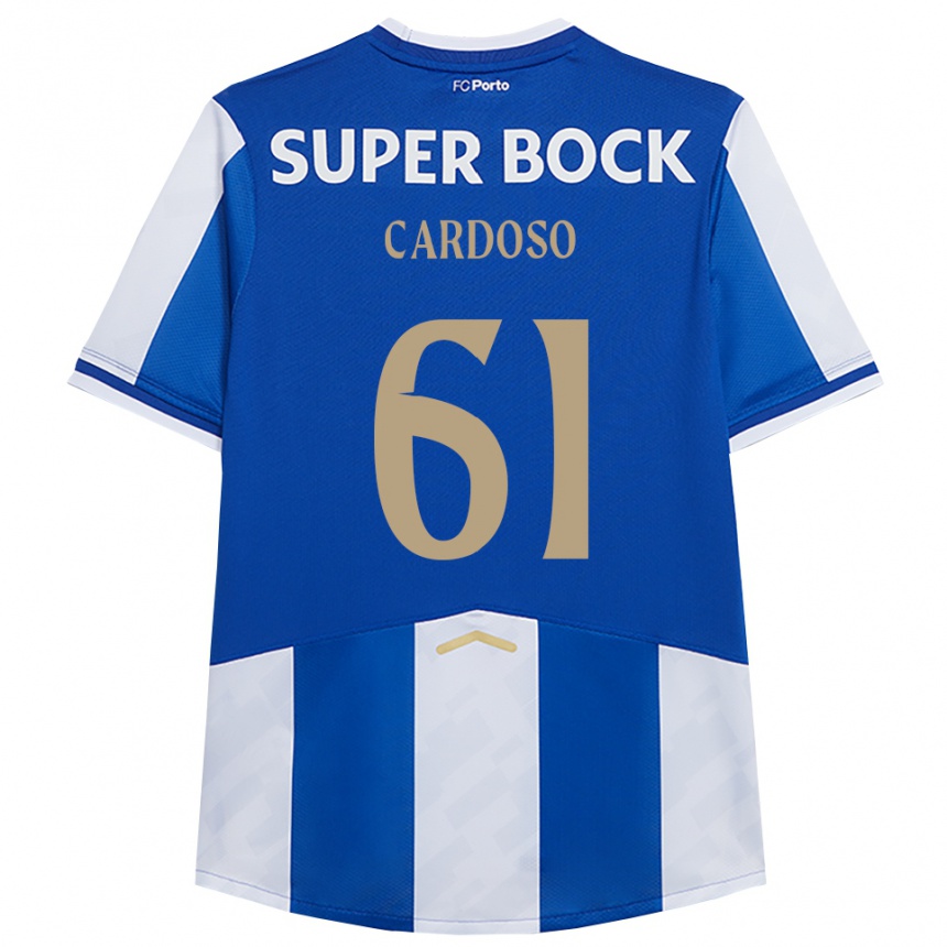 נשים כדורגל איבן קרדוסו #61 כחול לבן ג'רזי ביתית 2025/26