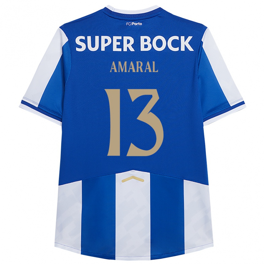 נשים כדורגל Fábio Amaral #13 כחול לבן ג'רזי ביתית 2025/26