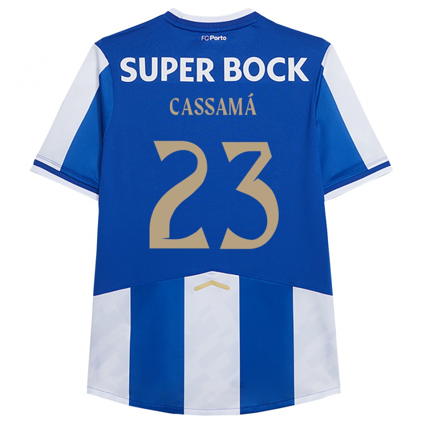 נשים כדורגל Abdu Cassamá #23 כחול לבן ג'רזי ביתית 2025/26